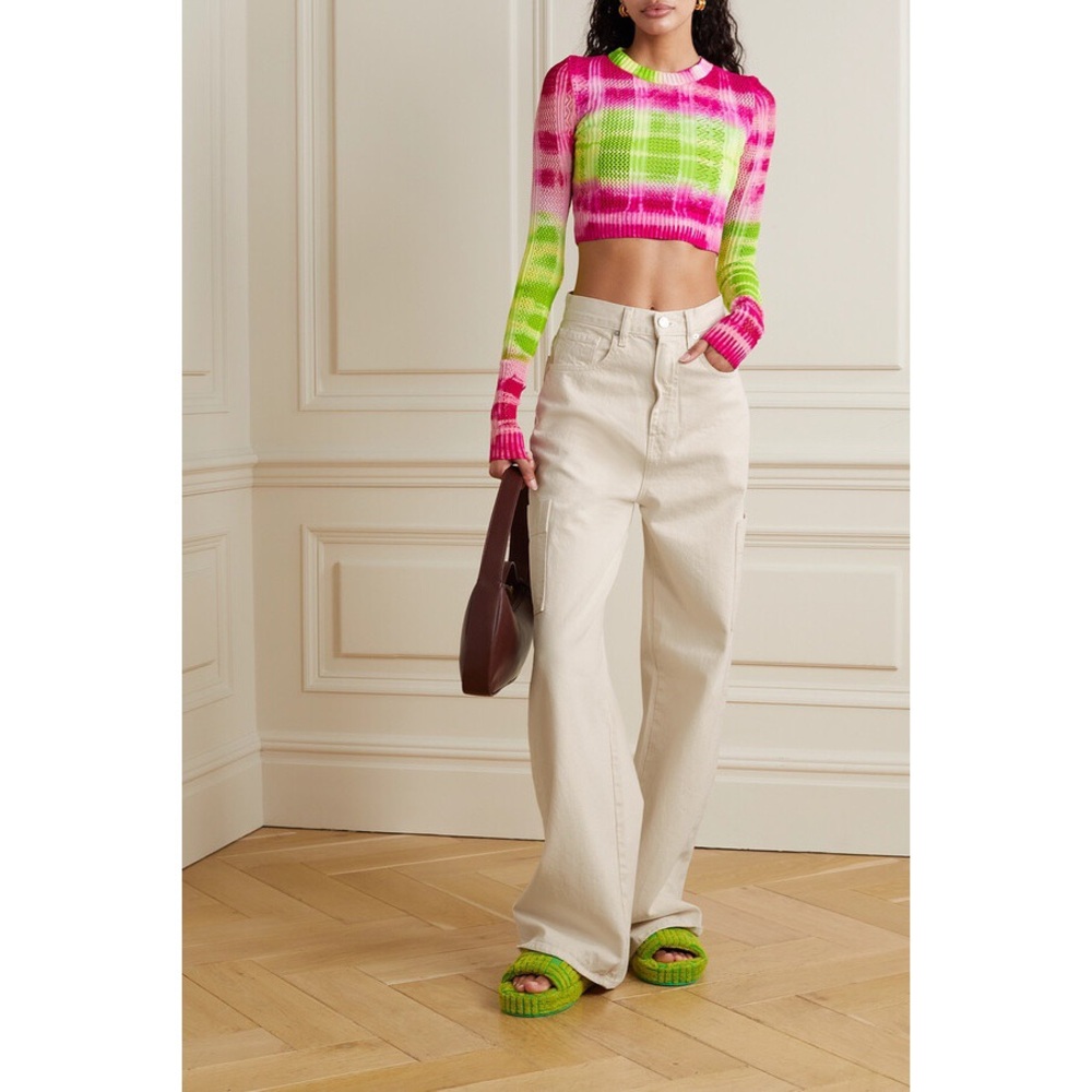 Frame High-rise Utility Straight Pants